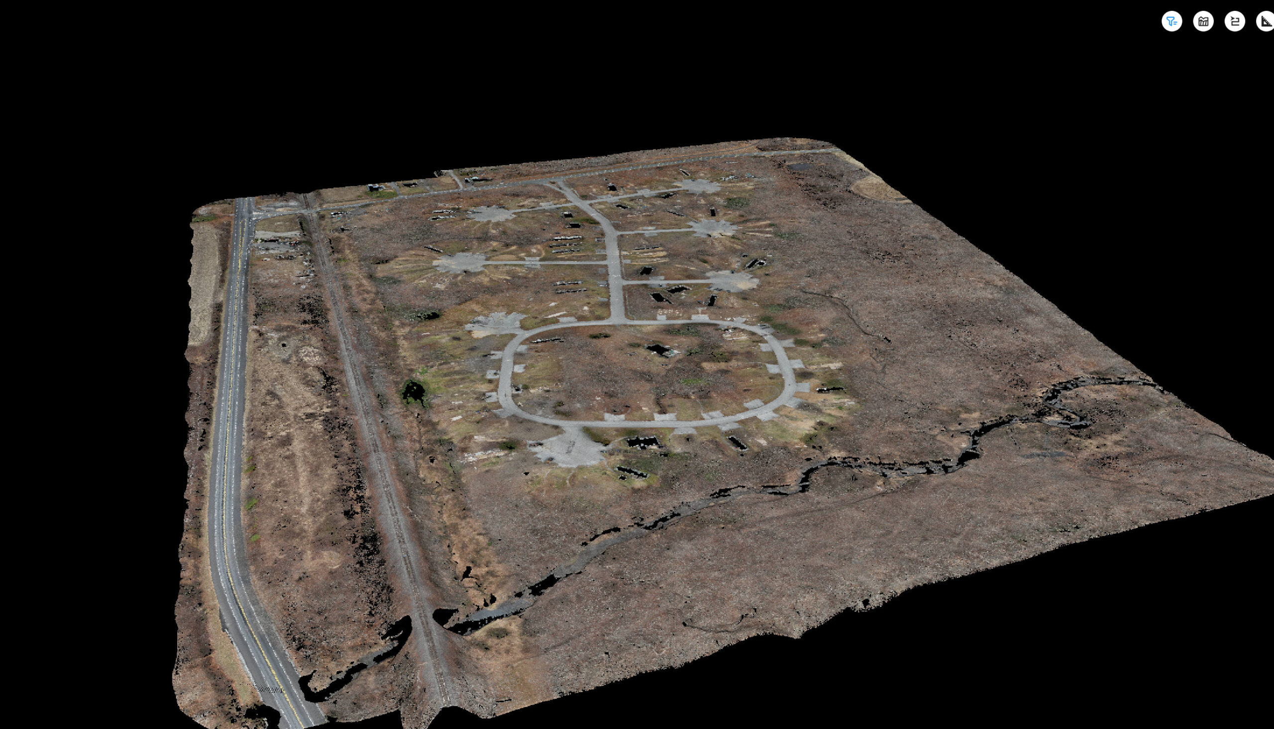 DroneScan0 Arial drone image of a land survey