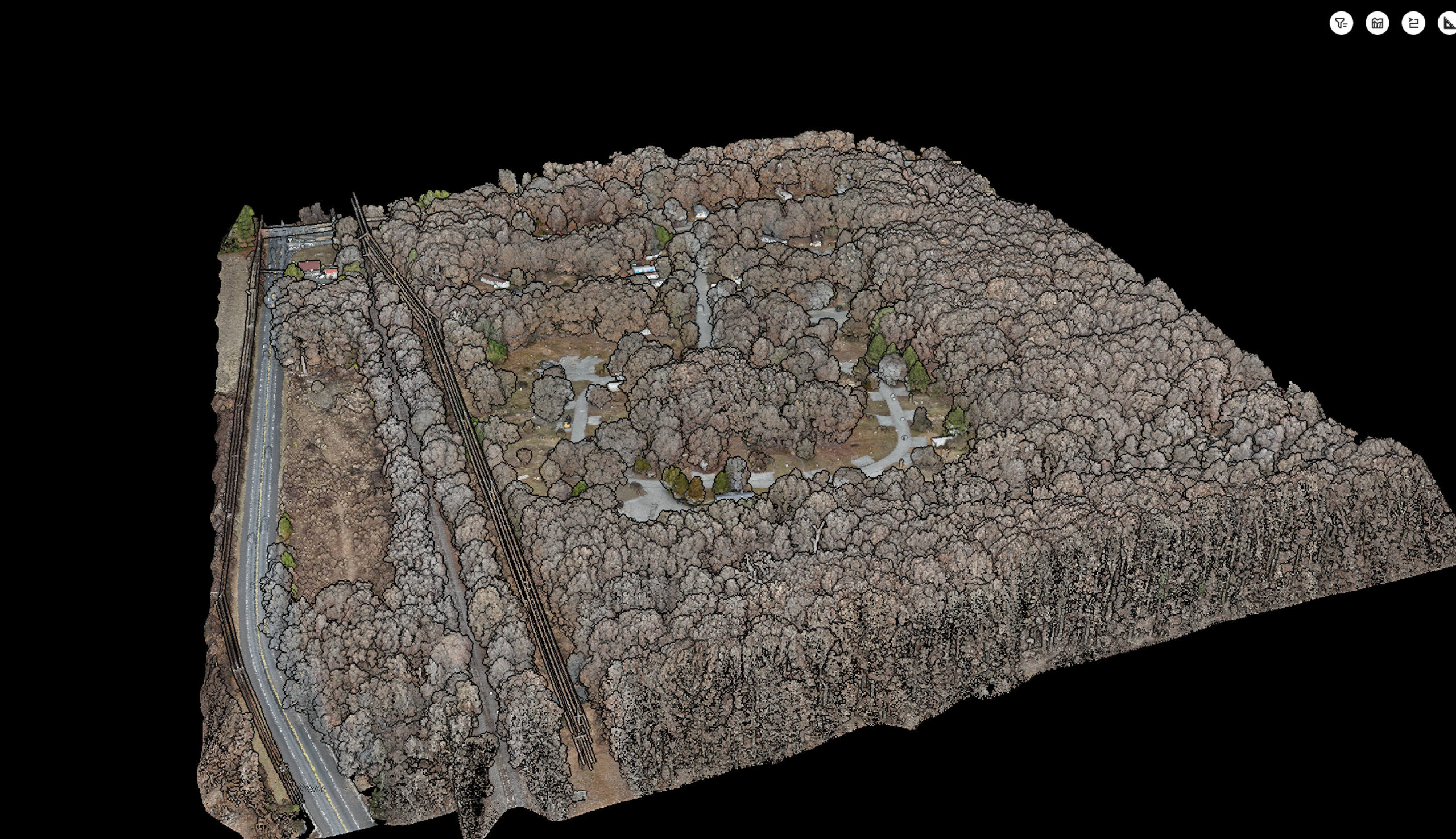 DroneScan1 Arial drone image of a land survey